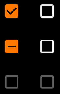Checkbox dark
