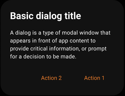 Alert dialog dark